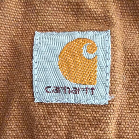 Carhartt baby Brown denim overalls size 3M - Picture 3 of 6